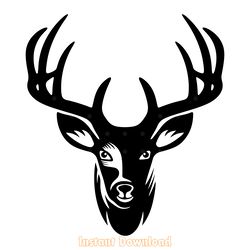 deer head svg digital download files