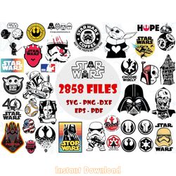 star wars svg bundle, darth vader svg, yoda svg, r2-d2 svg, star wars png, star wars clipa