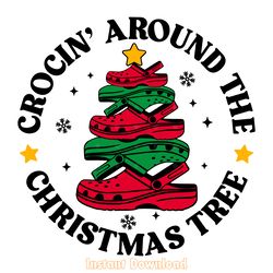 crocin around the christmas tree svg digital download files