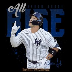 all rise aaron judge ny yankees t shirt design. png digital 4500x5100 px bootleg retro