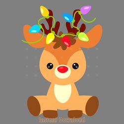 instant download. cute christmas reindeer svg cut files and clip art. personal and commerc