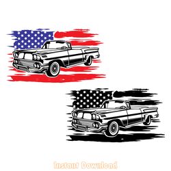 usa vintage sport car svg file digital download files