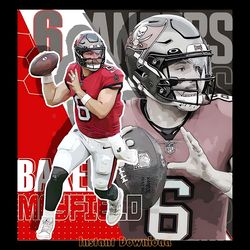 baker mayfield buccaneers png digital download files