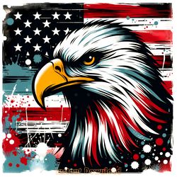 eagle on the american flag sublimation digital download files