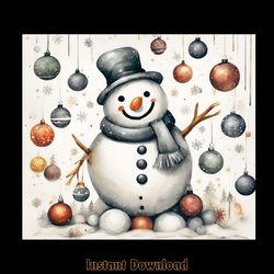 christmas snowman 20 oz skinny tumbler digital download files