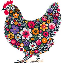 mother hen chicken png, farm png, cute digital download files