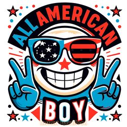 all american boy png sublimation design digital download files