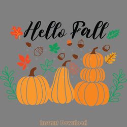 fall png, fall pumpkin png, hello fall digital download files