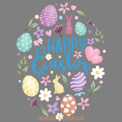 happy easter watercolor clip art png digital download files