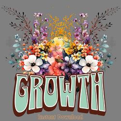 growth flower bouquet boho png sub digital download files