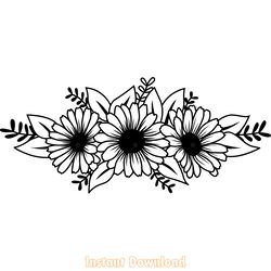 daisy flower svg digital download files