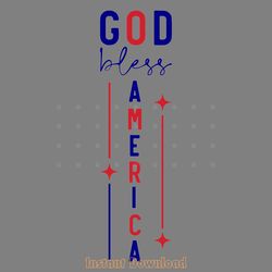 god bless america svg design digital download files