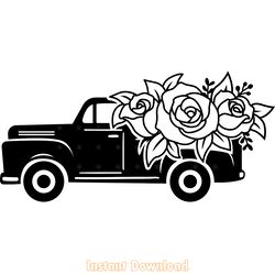 flower truck,farmhouse,valentine truck digital download files