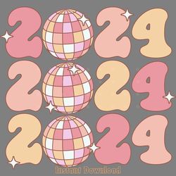 2024 disco ball svg cut file digital download files