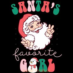 santa's favorite girl svg cut file png digital download files