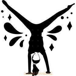why walk when you can cartwheel svg png digital download files