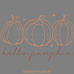 fall hello pumpkin svg png digital download files