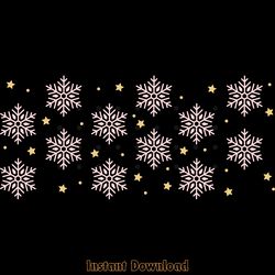 pink snowflake pattern svg 16 oz libbey digital download files
