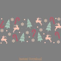 christmas tree deer svg png 16 oz libbey