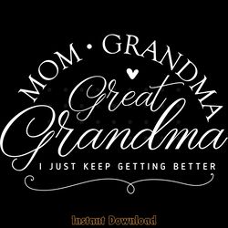 funny great grandma svg png digital download files
