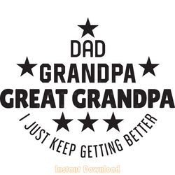 funny great grandpa svg png digital download files