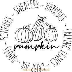 pumpkin fall thing svg digital download files