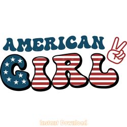 american girl t-shirt design svg png digital download files