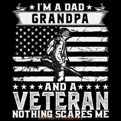 grandpa and a veteran t-shirts design digital download files
