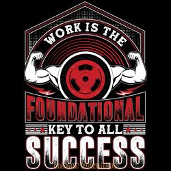 gym key success tshirt design graphic digital download files