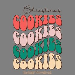 christmas cookies sublimation png digital download files