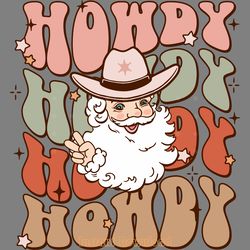 howdy santa png sublimation digital download files