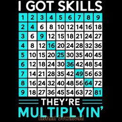 i got skills they're multiplyin' math digital download files