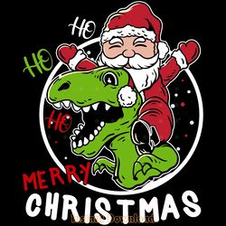 christmas dinosaur merry christmas santa