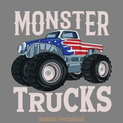 retro vintage off road monster truck digital download files