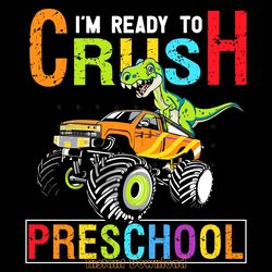 crush preschool dinosaur monster truck digital download files