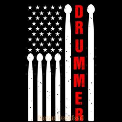 american flag drummer vintage drumming digital download files