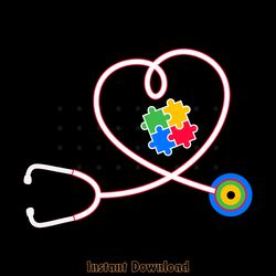 stethoscope autism awareness digital download files