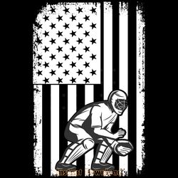 funny baseball catcher american flag digital download files