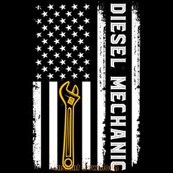 diesel mechanic american flag usa truck digital download files