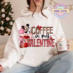 coffee is my valentine png, happy valentine png, mouse couple png