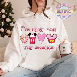 im here for the snacks png, retro valentines png, mouse couple png