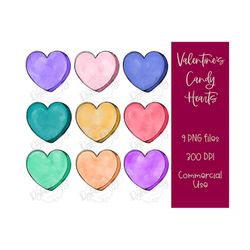 watercolor valentine&39s day png - valentine candy hearts sublimation, valentine png, valentine kids, mama&39s valentine