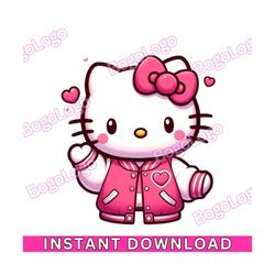 hello love hearts kitty png | pink bow | pink hearts | pink | valentines day png | kitty | love png | valentine love |