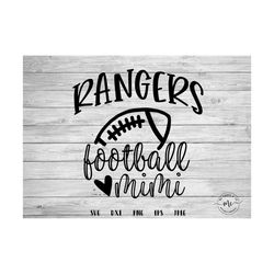 rangers, football svg, football mimi, football season, football team, proud, game day, loud, football, cricut, cut files, svg, dxf, png, eps