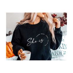 she is fierce strong brave full of fire t-shirt, girl power, strong women svg, strength, mom svg, empowered women, strong mom svg, png, dxf