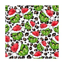 red green animal print pattern leopard christmas animal print grin seamless pattern cheetah background png sublimation f