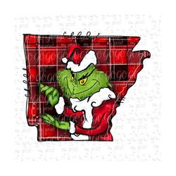 christmas png files buffalo plaid santa png ar mean green one arkansas png grin christmas sublimation designs downloads