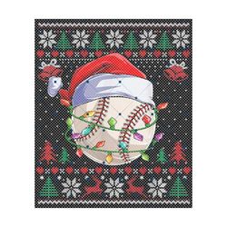 baseball christmas ugly png, baseball christmas light png, baseball mom gift, baseball santa hat png, baseball lover chr