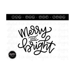 merry and bright svg, christmas svg, instant download cricut, christmas digital file, christmas cut file, christmas  holiday svg png pdf