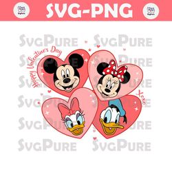Mickey And Friends Valentines Day SVG